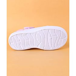 Cute Walk by Babyhug Slip On Casual Shoes with Velcro Closure & Polka Dots Print - Pink