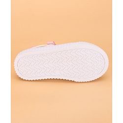 Cute Walk by Babyhug Slip On Casual Shoes with Velcro Closure & Unicorn Print - Pink