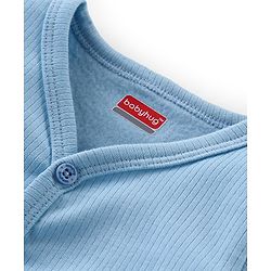 Babyhug Front Open Full Sleeves Solid Thermal Vest - Blue