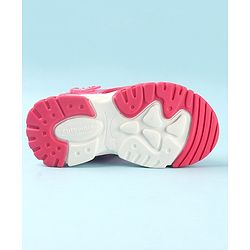 Cute Walk by Babyhug Sandals with Velcro Closure & Butterfly Applique -  Fuchsia