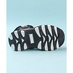 Cute Walk by Babyhug Slip On Sandals with Velcro Closure - Black