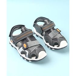 Cute Walk by Babyhug Slip On Sandals with Velcro Closure - Grey