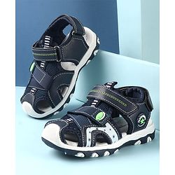 Cute Walk by Babyhug Slip On Sandals with Velcro Closure - Grey