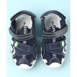 Cute Walk by Babyhug Slip On Sandals with Velcro Closure - Grey