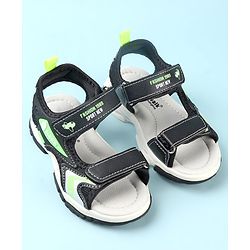 Cute Walk by Babyhug Slip On Sandals with Velcro Closure - Black