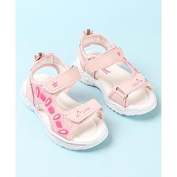 Cute Walk by Babyhug Slip On Sandals with Velcro Closure - Pink