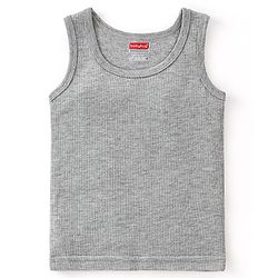 Babyhug Full Sleeves Solid Thermal Vests & Pant Set -Light Grey