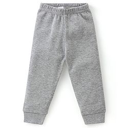 Babyhug Full Sleeves Solid Thermal Vests & Pant Set -Light Grey