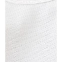 Babyhug Full Sleeves Solid Thermal Vests & Pant Set - Offwhite
