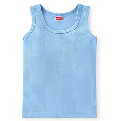 Babyhug Full Sleeves Solid Thermal Vests & Pant Set -Blue