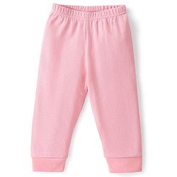 Babyhug Full Sleeves Solid Thermal Vests & Pant Set - Pink