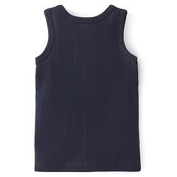 Babyhug Full Sleeves Solid Thermal Vests & Pant Set -Dark Navy Blue
