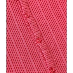Babyhug Front Open Full Sleeves Thermal Vest Solid Colour Pack of 2- Pink & Coral