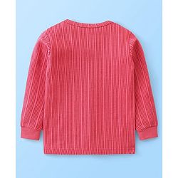 Babyhug Front Open Full Sleeves Thermal Vest Solid Colour Pack of 2- Pink & Coral