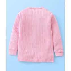 Babyhug Front Open Full Sleeves Thermal Vest Solid Colour Pack of 2- Pink & Coral