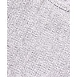 Babyhug Full Sleeves Pullover Thermal Vests with Solid Colours Pack of 2 - Grey