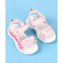 Cute Walk by Babyhug Slip On Sandals with Velcro Closure - Water Red