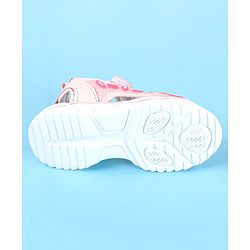 Cute Walk by Babyhug Slip On Sandals with Velcro Closure - Water Red