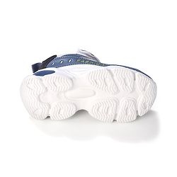 Cute Walk by Babyhug Velcro Closure Sneakers - White & Blue
