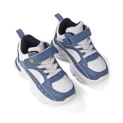 Cute Walk by Babyhug Velcro Closure Sneakers - White & Blue