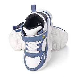Cute Walk by Babyhug Velcro Closure Sneakers - White & Blue