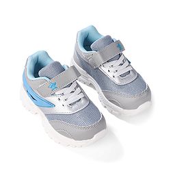 Cute Walk by Babyhug Sneakers With Velcro Closure Solid - Blue & Grey