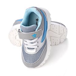 Cute Walk by Babyhug Sneakers With Velcro Closure Solid - Blue & Grey