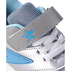 Cute Walk by Babyhug Sneakers With Velcro Closure Solid - Blue & Grey