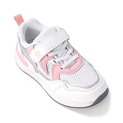 Cute Walk by Babyhug Velcro Closure Sneakers - White & Pink