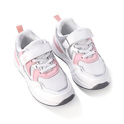 Cute Walk by Babyhug Velcro Closure Sneakers - White & Pink
