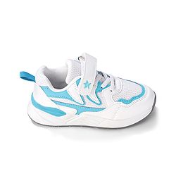 Cute Walk by Babyhug Velcro Closure Sneakers - White & Blue
