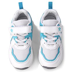 Cute Walk by Babyhug Velcro Closure Sneakers - White & Blue