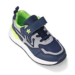Cute Walk by Babyhug Velcro Closure Sneakers - Blue & Grey