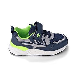 Cute Walk by Babyhug Velcro Closure Sneakers - Blue & Grey