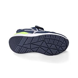 Cute Walk by Babyhug Velcro Closure Sneakers - Blue & Grey
