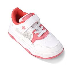 Cute Walk by Babyhug Velcro Closure Sneakers - White & Pink