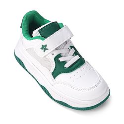 Cute Walk by Babyhug Velcro Closure Sneakers - White & Green