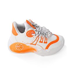 Cute Walk by Babyhug Sneaker with Lace Up Closure - White