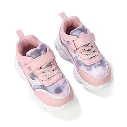 Cute Walk by Babyhug Sneakers With Velcro Closure Solid - Pink