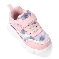 Cute Walk by Babyhug Sneakers With Velcro Closure Solid - Pink