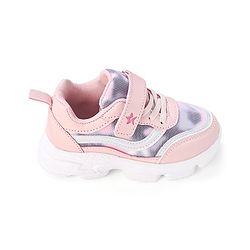 Cute Walk by Babyhug Sneakers With Velcro Closure Solid - Pink