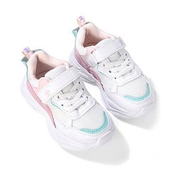 Cute Walk by Babyhug Velcro Closure Sneakers - White & Pink
