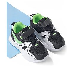 Cute Walk by Babyhug Velcro Closure Sneakers - Black