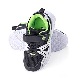 Cute Walk by Babyhug Velcro Closure Sneakers - Black