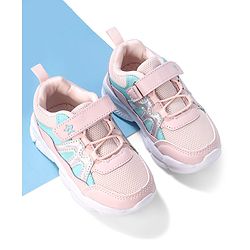 Cute Walk by Babyhug Sneakers With Velcro Closure  - Pink