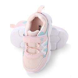Cute Walk by Babyhug Sneakers With Velcro Closure  - Pink