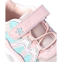 Cute Walk by Babyhug Sneakers With Velcro Closure  - Pink
