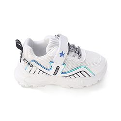 Cute Walk by Babyhug Sneakers Shoes With Velcro Closure Solid - White