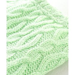 Babyhug Fleece Knit Full Length Woollen Pants With Cable Knit Design - Purple