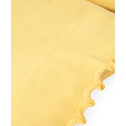 Babyhug Cotton Knit Full Sleeves Solid Colour Skivi T-Shirt- Yellow